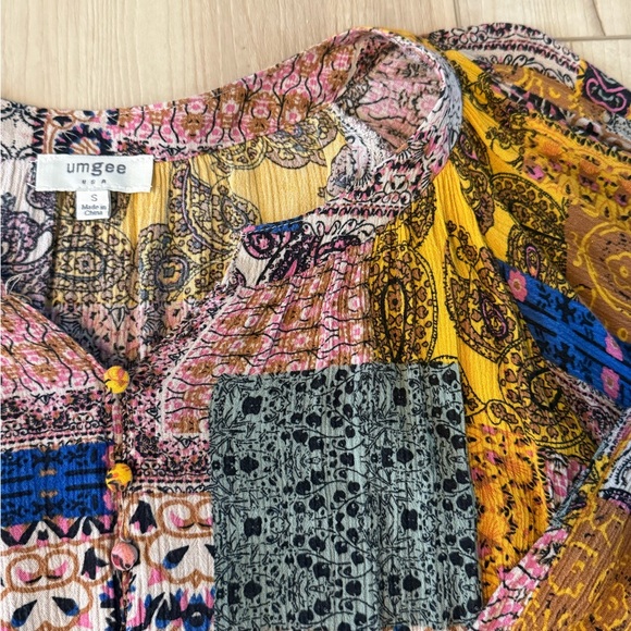 Umgee Multicolor Patchwork Tunic - Picture 3 of 5